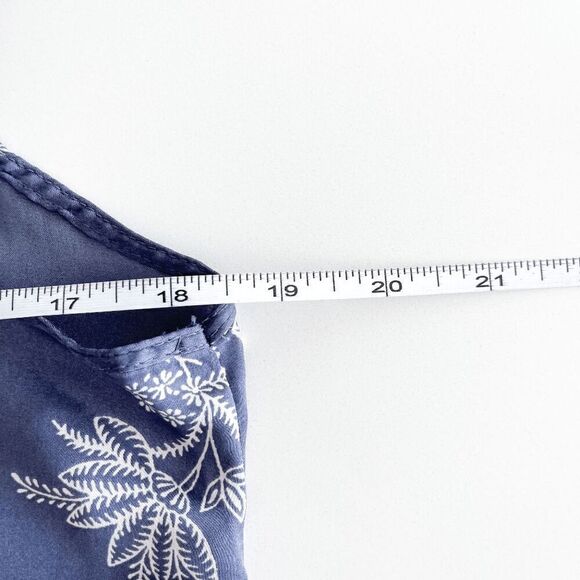 Zara Home Lingerie Collection Womens Floral Flutter Sleeve Nightgown Blue Large - Picture 5 of 6